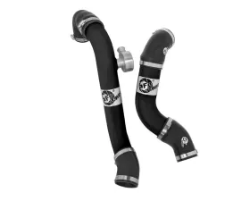 aFe Power Bladerunner Aluminum Hot and Cold Charge Pipe Kit (Black) Ford Mustang EcoBoost L4 2.3L 2015-2022