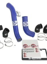 aFe Power Bladerunner Aluminum Hot and Cold Charge Pipe Kit (Blue) Ford Mustang EcoBoost L4 2.3L 2015-2022                                     - 46-20254-L - Image 2