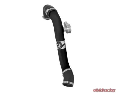 aFe Power Bladerunner 2.5" Aluminum Hot Charge Pipe (Black) Ford Mustang EcoBoost L4 2.3L 2015-2022 - 46-20258-B