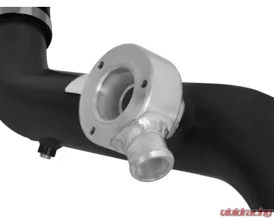 aFe Power Bladerunner 2.5" Aluminum Hot Charge Pipe (Black) Ford Mustang EcoBoost L4 2.3L 2015-2022 - 46-20258-B