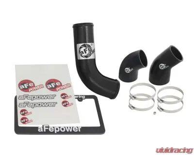 aFe Power Bladerunner 3" Aluminum Cold Charge Pipe (Black) Ford Mustang EcoBoost L4 2.3L 2015-2023 - 46-20259-B