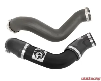 aFe Power Bladerunner 3" Aluminum Cold Charge Pipe (Black) Ford Mustang EcoBoost L4 2.3L 2015-2023 - 46-20259-B