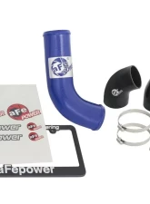 aFe Power Bladerunner 3" Aluminum Cold Charge Pipe (Blue) Ford Mustang EcoBoost L4 2.3L 2015-2023                                     - 46-20259-L - Image 2