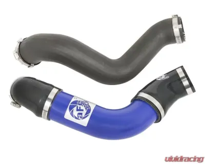 aFe Power Bladerunner 3" Aluminum Cold Charge Pipe (Blue) Ford Mustang EcoBoost L4 2.3L 2015-2023 - 46-20259-L