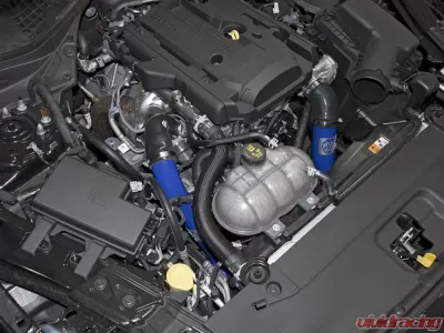 aFe Power Bladerunner 3" Aluminum Cold Charge Pipe (Blue) Ford Mustang EcoBoost L4 2.3L 2015-2023 - 46-20259-L