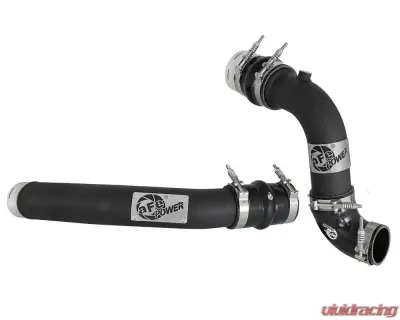 aFe Power Bladerunner Aluminum Hot and Cold Charge Pipe Kit (Black) Ford F-250 | F-350 Super Duty 2017-2021 - 46-20314-B