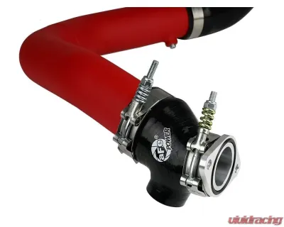aFe Power Bladerunner 2.5" Aluminum Hot Charge Pipe (Red) Subaru WRX H4 2.0L 2015-2021 - 46-20378-R