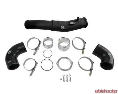 aFe Power Bladerunner 2.5" Aluminum Hot Charge Pipe (Black) Toyota GR Supra A90 L6 3.0L 2020-2024 - 46-20398-B
