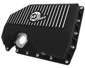 aFe Power Pro Series Black Engine Oil Pan w/ Machined Fins (w/ Oil Level Sensor) Audi | Volkswagen 2005-2021