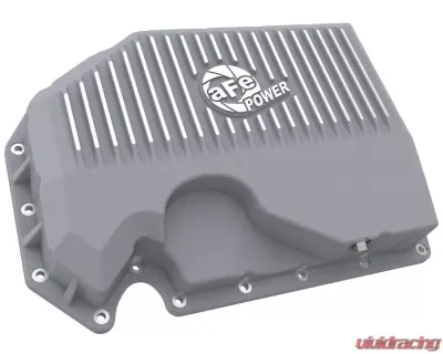 aFe Power Street Series Raw Engine Oil Pan w/ Machined Fins (w/out Oil Level Sensor) Audi | Volkswagen 2005-2021 - 46-71240A