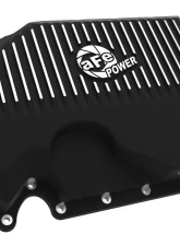 aFe Power Pro Series Black Engine Oil Pan w/ Machined Fins (w/out Oil Level Sensor) Audi | Volkswagen 2005-2021                                     - 46-71240B - Image 2