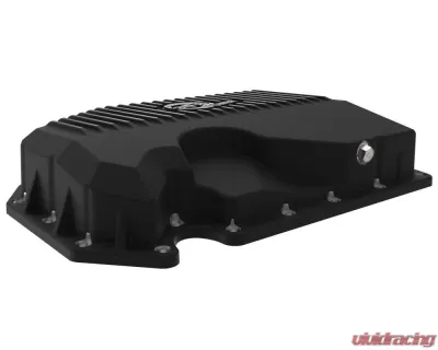 aFe Power Pro Series Black Engine Oil Pan w/ Machined Fins (w/out Oil Level Sensor) Audi | Volkswagen 2005-2021 - 46-71240B