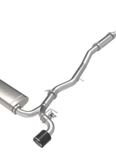 Takeda Takeda 2-1/2" to 3" 304 Stainless Steel Catback Exhaust System with Carbon Fiber Tips Toyota GR Supra A90 L4-2.0L t 2021-2024                                     - 49-36050-C - Image 6