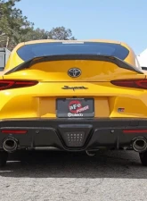 Takeda Takeda 2-1/2" to 3" 304 Stainless Steel Catback Exhaust System with Carbon Fiber Tips Toyota GR Supra A90 L4-2.0L t 2021-2024                                     - 49-36050-C - Image 5