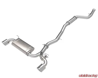 Takeda Takeda 2-1/2" to 3" 304 Stainless Steel Catback Exhaust System with Polished Tips Toyota GR Supra A90 L4-2.0L t 2021-2024 - 49-36050-P
