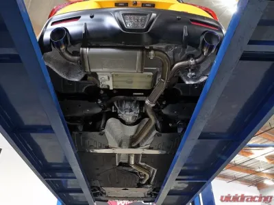 Takeda Takeda 2-1/2" to 3" 304 Stainless Steel Catback Exhaust System with Polished Tips Toyota GR Supra A90 L4-2.0L t 2021-2024 - 49-36050-P