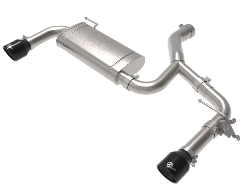 aFe Power Mach Force-XP 3" - 2.5" 304 Stainless Axle-Back Exhaust System w/ Black Tips BMW F48 X1 B48 L4 2.0L 2015-2021 - 49-36349-B