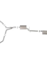 aFe Power Mach Force-Xp 3" to 2.5" 304 Stainless Steel Catback Exhaust System Audi Allroad L4-2.0L t 2013-2016                                     - 49-36438-B - Image 3