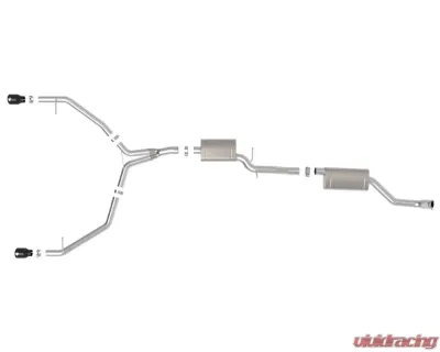 aFe Power Mach Force-Xp 3" to 2.5" 304 Stainless Steel Catback Exhaust System Audi Allroad L4-2.0L t 2013-2016 - 49-36438-B