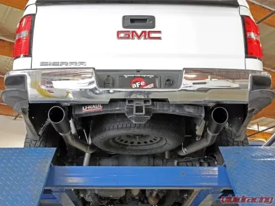 aFe Power Apollo GT Series 3" 409 Stainless Catback Exhaust System w/ Dual Polished Tips Chevrolet Silverado | GMC Sierra 1500 2009-2018 - 49-44135-P