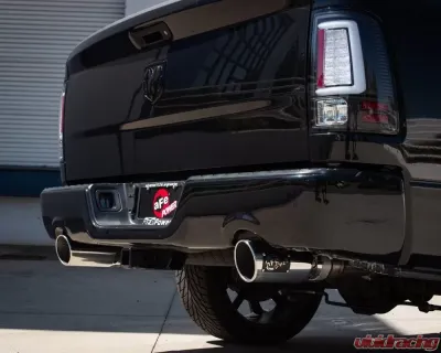 aFe Power Gemini XV 3" 304 Stainless Steel Catback Exhaust System wit Cut-Out Polished Tips Dodge | Ram 1500 | 1500 Classic V8-5.7L Hemi 2009-2024 - 49-32083-P