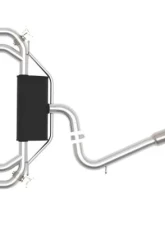 AFE Power Mach Force 3 2.5" 304 Stainless Steel Catback Exhaust System Black Tips for Volkswagen Golf R 2015-2019                                     - 49-36430-B - Image 4