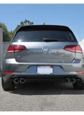 aFe Power Mach Force- 3 - 2.5" 304 Stainless Steel Catback Exhaust System w/Carbon Fiber Tips Volkswagen Golf R (MKVII) L4-2.0L (t) 2015-2019                                     - 49-36430-C - Image 3