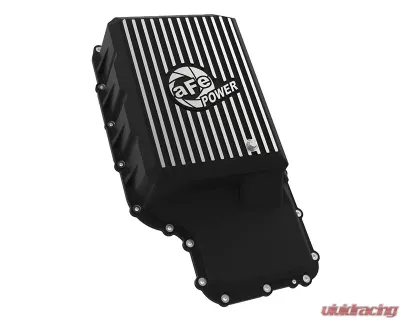 aFe Power Pro Series Black with Machined Fins Transmission Pan Ford Trucks 10R140 Transmission 2020-2022 - 46-71220B