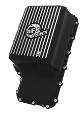 aFe Power Pro Series Black with Machined Fins Transmission Pan Ford Trucks 10R140 Transmission 2020-2022                                     - 46-71220B - Image 6