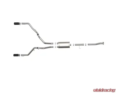 aFe Power Vulcan Series 3 in 304 Stainless Steel Catback Exhaust System w/ Black Tip Ford F-150 V6 2.7L | V6 3.5L | V8 5.0L 2015-2020 - 49-33130-B