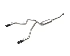 aFe Power Vulcan Series 3 in 304 Stainless Steel Catback Exhaust System w/ Black Tip Ford F-150 V6 2.7L | V6 3.5L | V8 5.0L 2015-2020