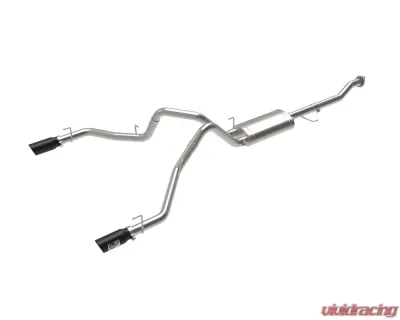 aFe Power Vulcan Series 3 in 304 Stainless Steel Catback Exhaust System w/ Black Tip Ford F-150 V6 2.7L | V6 3.5L | V8 5.0L 2015-2020 - 49-33130-B