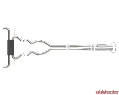 aFe Power Vulcan Series 2-1/2 inch Stainless Steel Catback Exhaust System Ford Edge ST V6 2.7L 2019-2021 - 49-33133