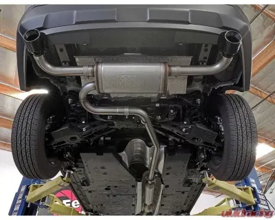 Takeda 2-1/4" to 2-1/2" 304 Stainless Steel Catback Exhaust System with Black Tip Toyota RAV4 L4-2.5L 2019-2024 - 49-36053-B