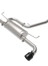 Takeda 2-1/4" to 2-1/2" 304 Stainless Steel Catback Exhaust System with Black Tip Toyota RAV4 L4-2.5L 2019-2024                                     - 49-36053-B - Image 6