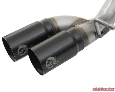 aFe Power Rebel Series 3 inch 409 Stainless Steel Catback Exhaust System w/ Black Tips GM Colorado | Canyon V6 3.6L 2017-2020 - 49-44096-B