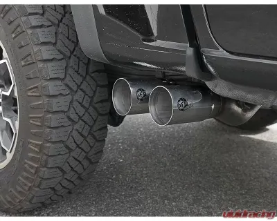 aFe Power Rebel Series 3 inch 409 Stainless Steel Catback Exhaust System w/ Polished Tips GM Colorado | Canyon V6 3.6L 2017-2020 - 49-44096-P
