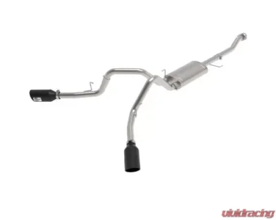 aFe Power Vulcan Series 3" 304 Stainless Steel Catback Exhaust System with Side Exit Black Tip Ford F-150 V6-2.7L tt | 3.5L tt | V8-5.0L 2021-2024 - 49-33126-B