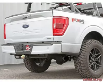 aFe Power Vulcan Series 3" 304 Stainless Steel Catback Exhaust System with Side Exit Black Tip Ford F-150 V6-2.7L tt | 3.5L tt | V8-5.0L 2021-2024 - 49-33126-B