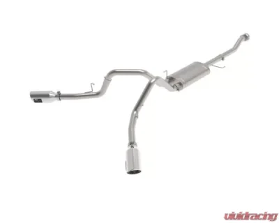 aFe Power Vulcan Series 3" 304 Stainless Steel Catback Exhaust System with Side Exit Polished Tip Ford F-150 V6-2.7L tt | 3.5L tt | V8-5.0L 2021-2024 - 49-33126-P