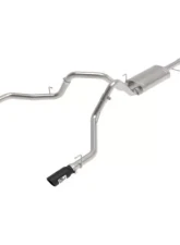 aFe Power Vulcan Series 3" 304 Stainless Steel Catback Exhaust System with Rear Exit Black Tip Ford F-150 V6-2.7L tt | 3.5L tt | V8-5.0L 2021-2024                                     - 49-33127-B - Image 5