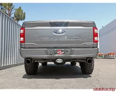 aFe Power Vulcan Series 3" 304 Stainless Steel Catback Exhaust System with Rear Exit Polished Tip Ford F-150 V6-2.7L tt | 3.5L tt | V8-5.0L 2021-2024 - 49-33127-P