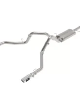 aFe Power Vulcan Series 3" 304 Stainless Steel Catback Exhaust System with Rear Exit Polished Tip Ford F-150 V6-2.7L tt | 3.5L tt | V8-5.0L 2021-2024                                     - 49-33127-P - Image 5