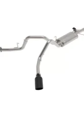aFe Power Gemini XV 3" 304 Stainless Steel Catback Exhaust System with Cut-Out Black Tips Ford F-150 V6-2.7L tt | 3.5L tt | V8-5.0L 2021-2024                                     - 49-33129-B - Image 9