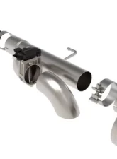 aFe Power Gemini XV 3" 304 Stainless Steel Catback Exhaust System with Cut-Out Black Tips Ford F-150 V6-2.7L tt | 3.5L tt | V8-5.0L 2021-2024                                     - 49-33129-B - Image 5