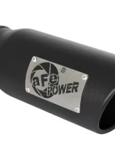 aFe Power Gemini XV 3" 304 Stainless Steel Catback Exhaust System with Cut-Out Black Tips Ford F-150 V6-2.7L tt | 3.5L tt | V8-5.0L 2021-2024                                     - 49-33129-B - Image 6