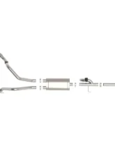aFe Power Gemini XV 3" 304 Stainless Steel Catback Exhaust System with Cut-Out Black Tips Ford F-150 V6-2.7L tt | 3.5L tt | V8-5.0L 2021-2024                                     - 49-33129-B - Image 8