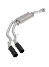 aFe Power Rebel Series 3" to 2-1/2" Stainless Steel Catback Exhaust System with Black Tip Ford F-150 V6-2.7L tt | 3.5L tt | V8-5.0L 2021-2024                                     - 49-43128-B - Image 5