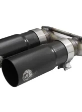 aFe Power Rebel Series 3" to 2-1/2" Stainless Steel Catback Exhaust System with Black Tip Ford F-150 V6-2.7L tt | 3.5L tt | V8-5.0L 2021-2024                                     - 49-43128-B - Image 3