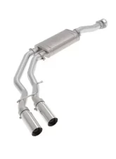 aFe Power Rebel Series 3" to 2-1/2" Stainless Steel Catback Exhaust System with Polished Tip Ford F-150 V6-2.7L tt | 3.5L tt | V8-5.0L 2021-2024                                     - 49-43128-P - Image 5